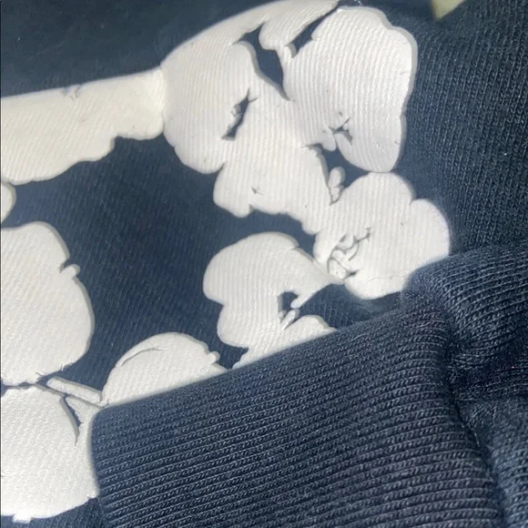 Black denim tears African diaspora goods hoodie size medium